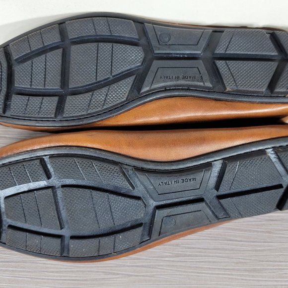 Dino Draghi Slip On Loafers Cognac Leather Size 12 - Picture 9 of 13